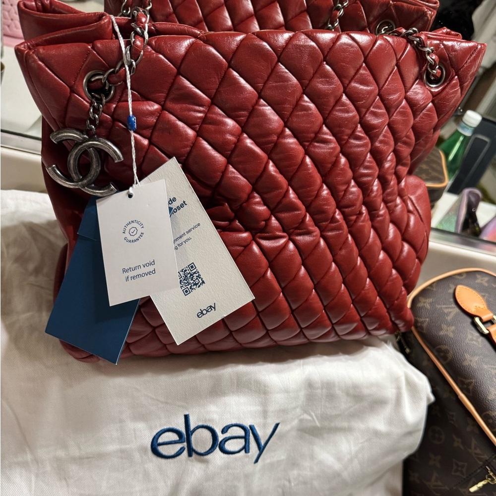 Lambskin Chanel Bubble Tote